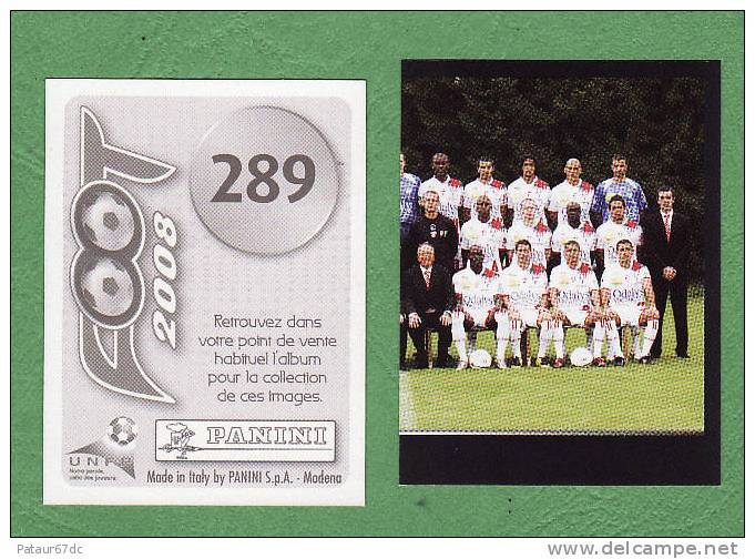 PANINI FOOT 2008 / N° 289 / NANCY / EQUIPE 2/2 - French Edition