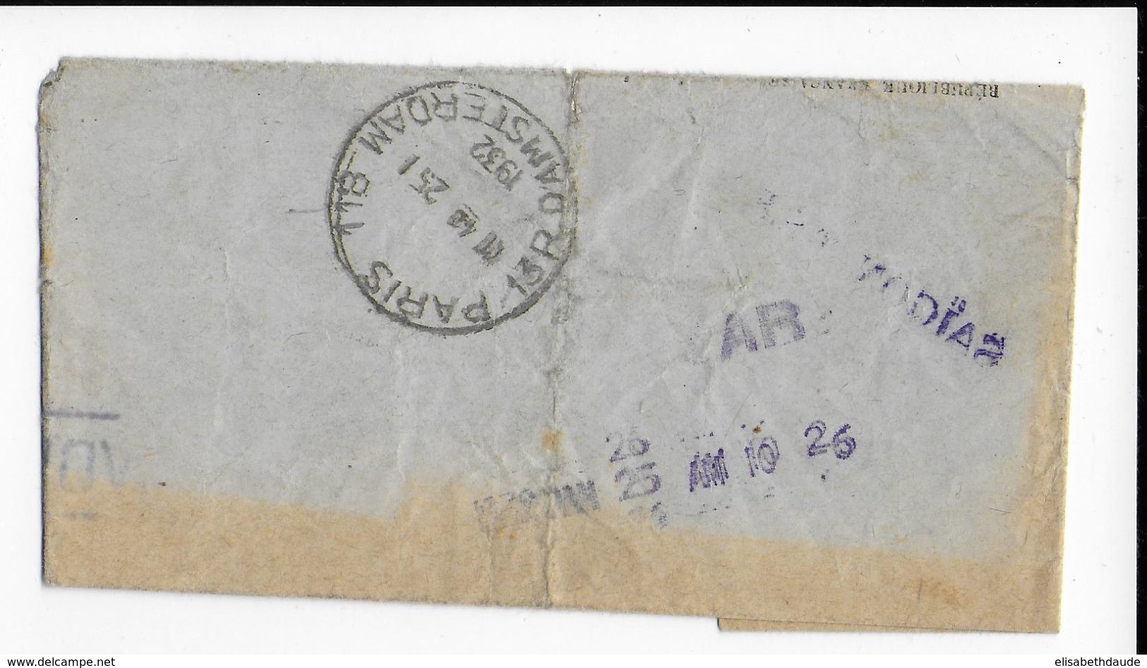 1932 - TELEGRAMME De NOUMEA (NOUVELLE CALEDONIE) Via TSF SAÏGON (INDOCHINE) => PARIS Avec CACHET PNEUMATIQUE - Briefe U. Dokumente