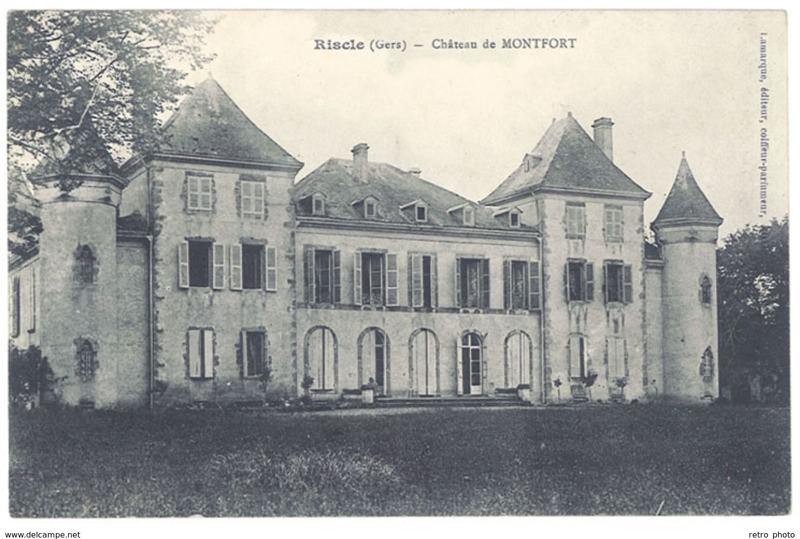 Cpa Riscle - Château De Montfort - Riscle