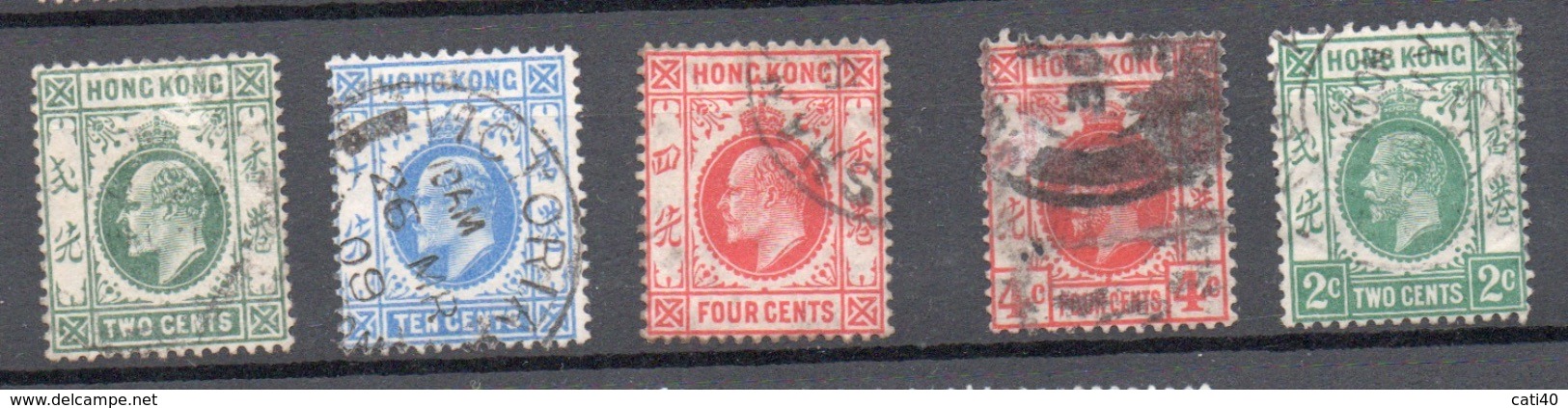 HONGKONG  POSTAGE  EDOARDO  5  VALORI DIVERSI - Autres & Non Classés