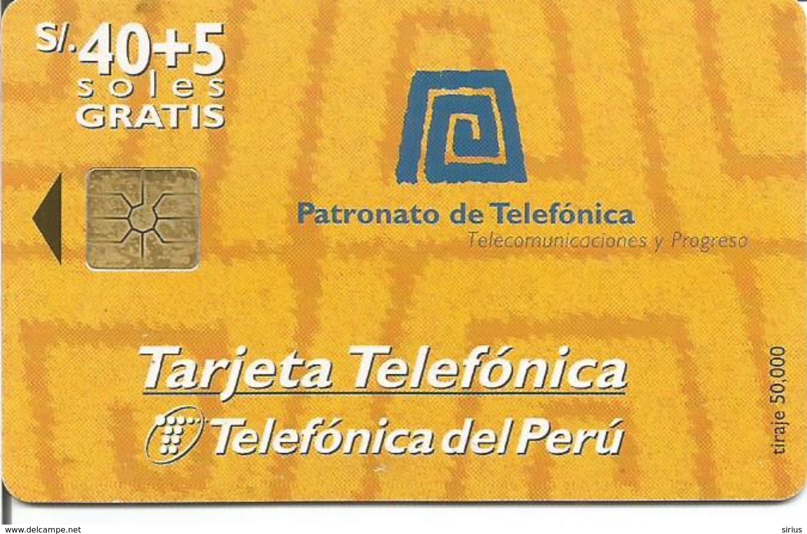 Télécarte Du PEROU - 10 Soles 1er CONCURSO DE ARTES PLASTICAS TELEFONICA (Utilisée 1997) - Pérou