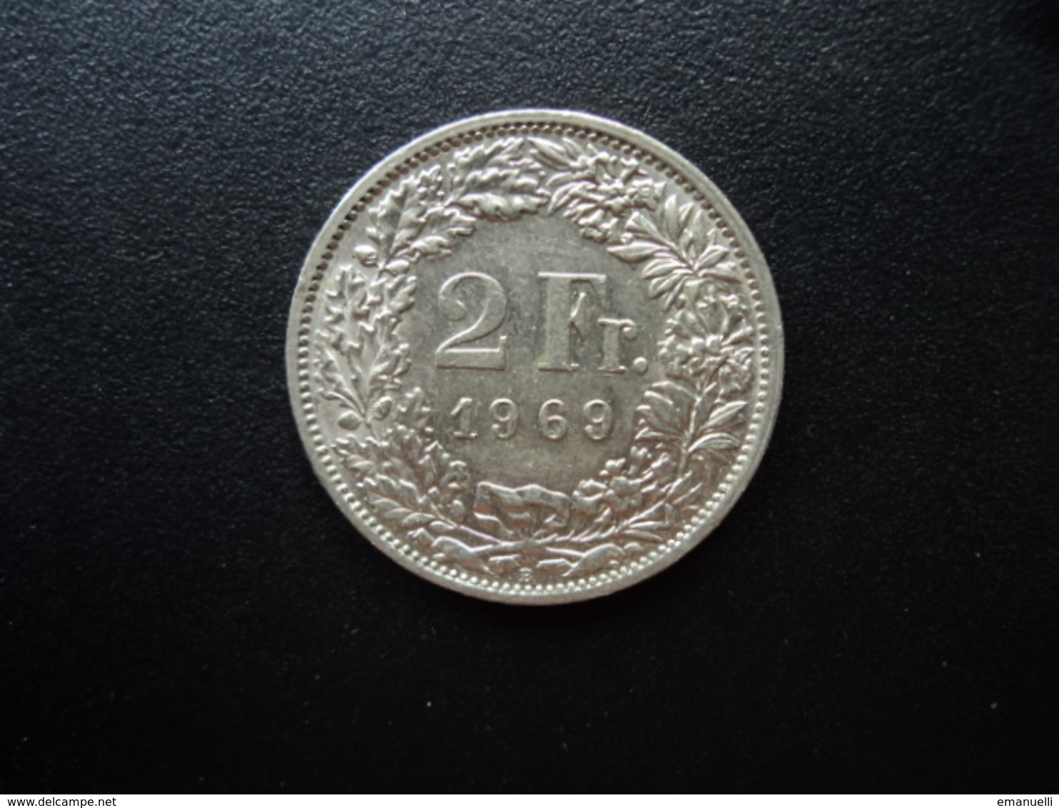 SUISSE : 2 FRANCS   1969 B    KM 21a.1      SUP - 2 Francs