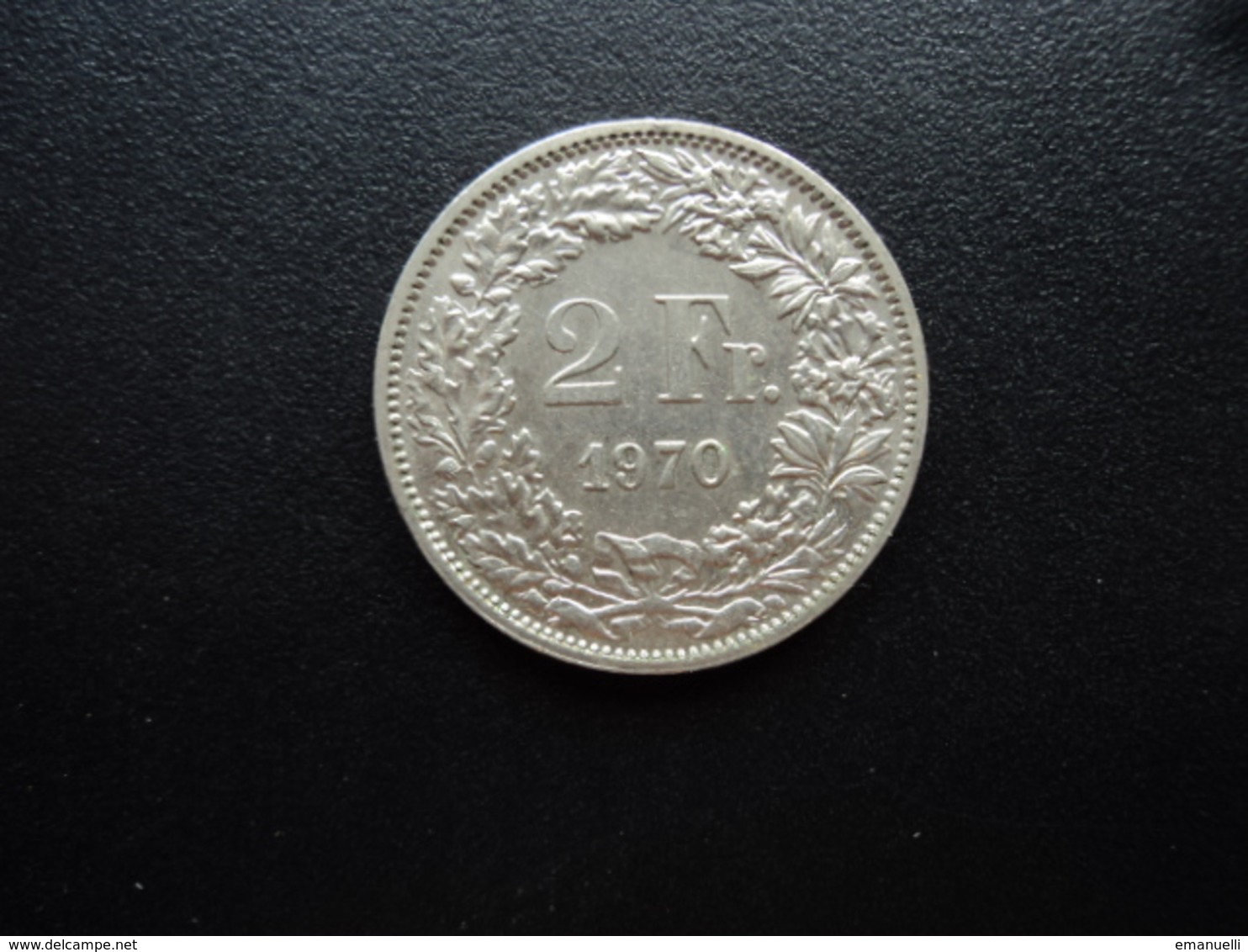 SUISSE : 2 FRANCS   1970    KM 21a.1      SUP - 2 Francs
