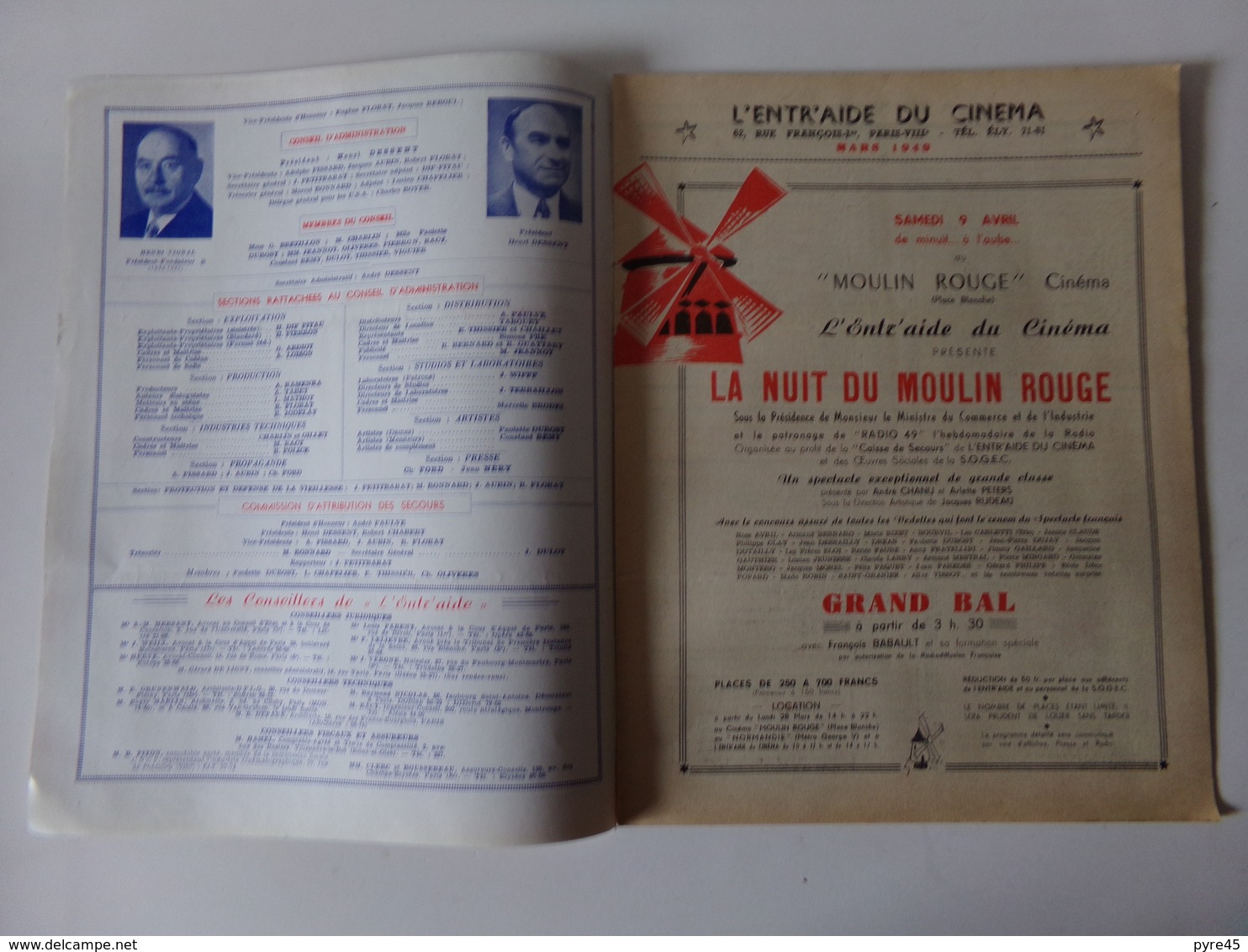 Magazine " L'entr'aide Du Cinéma " N° 52 Mars 1949 " Quelque Part En Europe " - Magazines