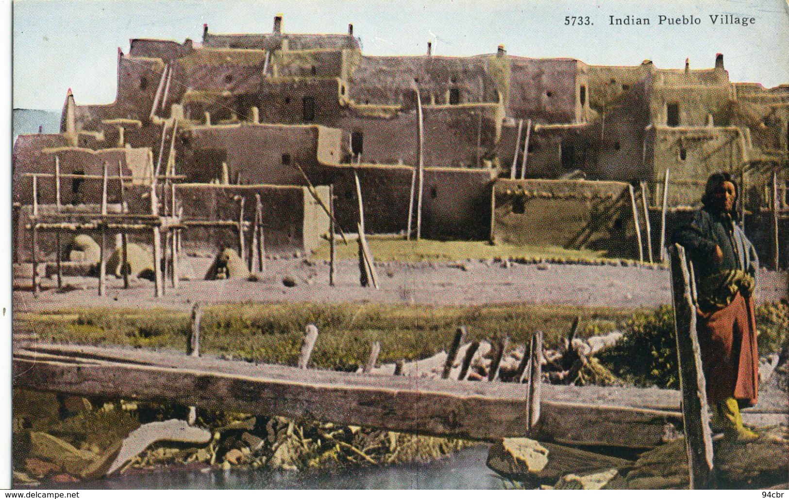 CPA (  Indien) Indian Pueblo Village  (amerique) - Amérique