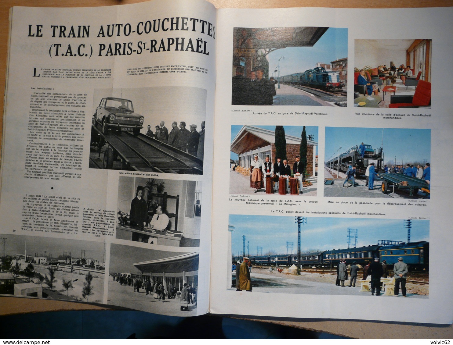 Vie Du Rail 944 1964 Ruoms Vallon  Saint Raphael Valescure Academie Française  Louis Armand La Gare De Fréjus - Trains