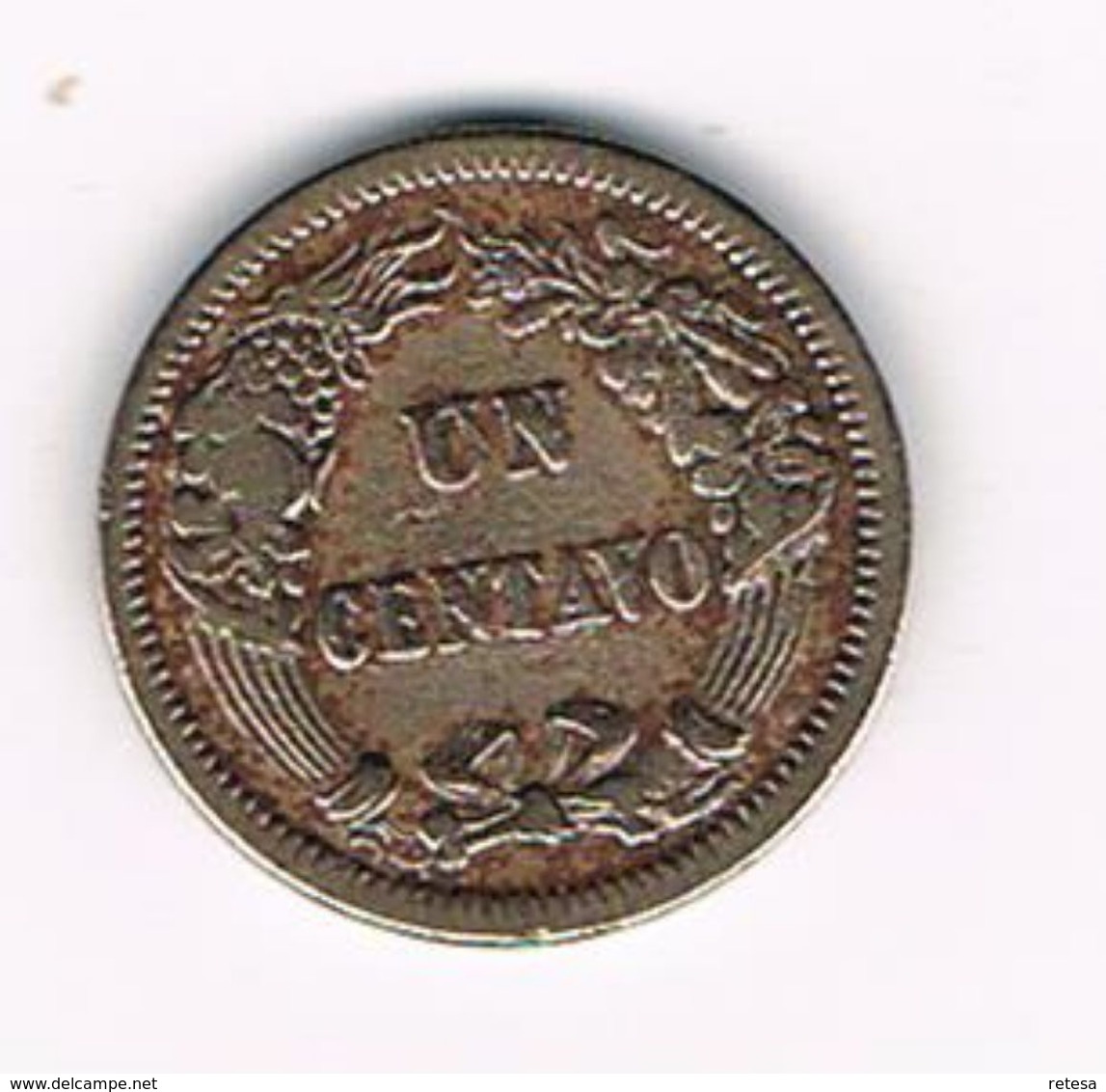 -&  PERU  1  CENTAVO  1863 - Pérou