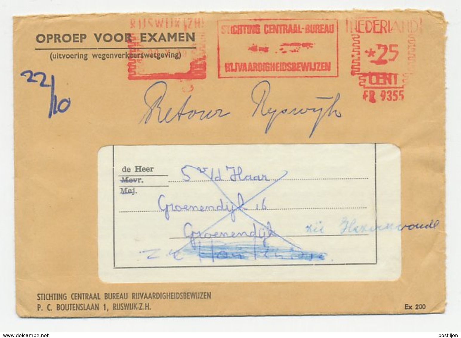 Rijswijk - Groenendijk - Koudekerke - Kloosterzande 1969 - Zonder Classificatie