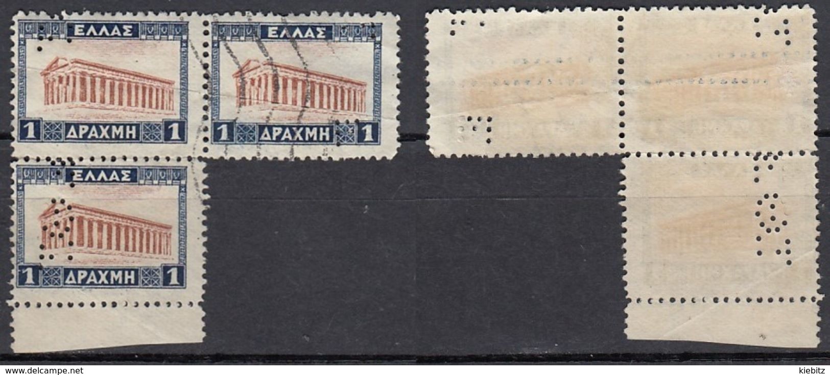 GRIECHENLAND 1927 -  MiNr: 311 Perfin  Used - Gebraucht