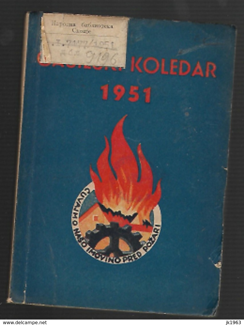 SLOVENIA, FIREFIGHTER CALENDAR, GASILSKI KOLEDAR, 1951 - Old Books