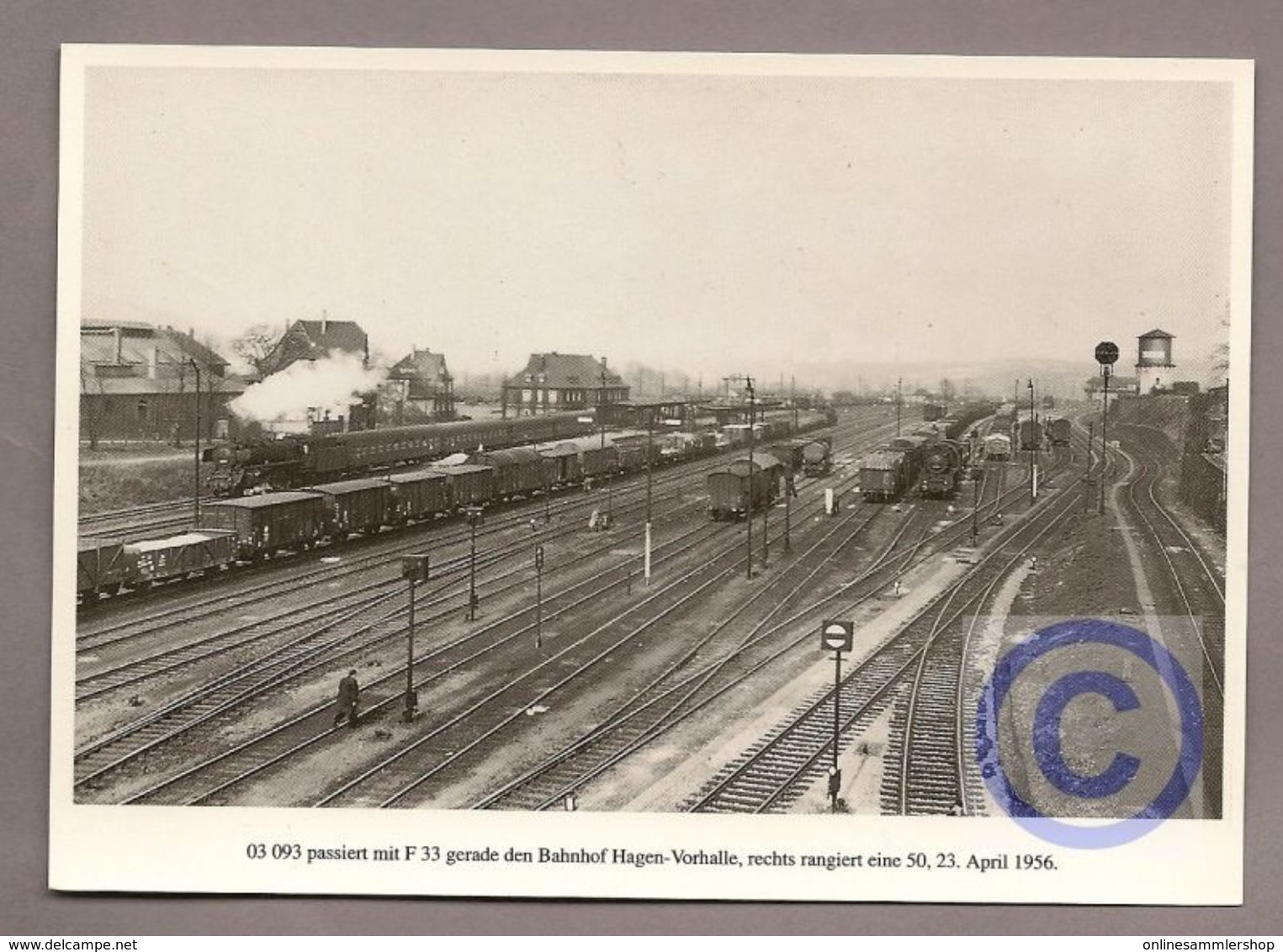 Deutschland - AK - Eisenbahn Train - Dampflok 03 093 - Bahnhof Hagen-Vorhalle - Eisenbahnen