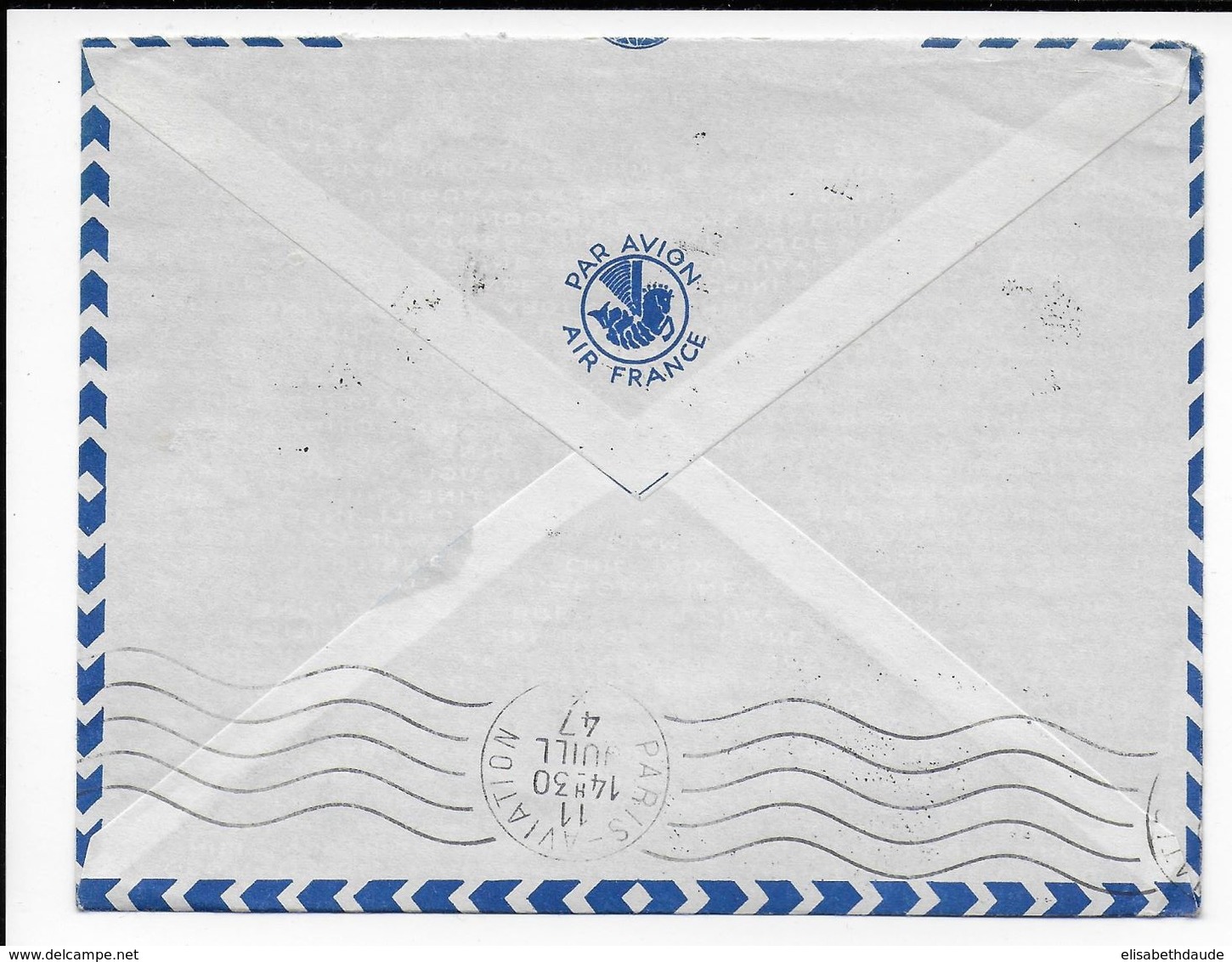 MARTINIQUE - 1947 - ENVELOPPE Par AVION 1° LIAISON AERIENNE DIRECTE De FORT DE FRANCE => PARIS - Cartas & Documentos