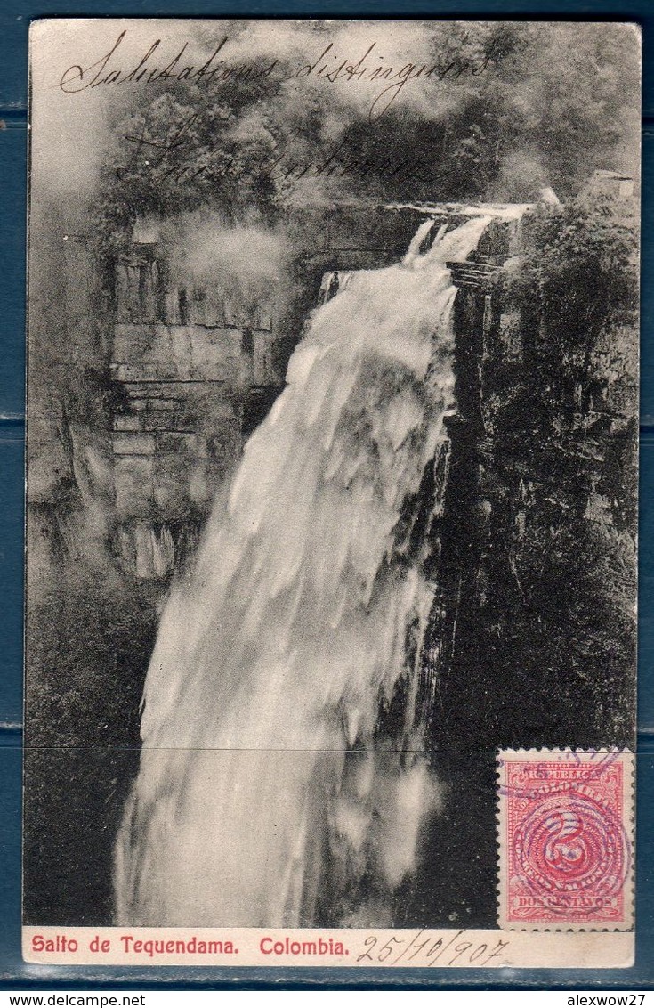 Colombia 1907 Salto De Tequendama Per L'italia - Colombia