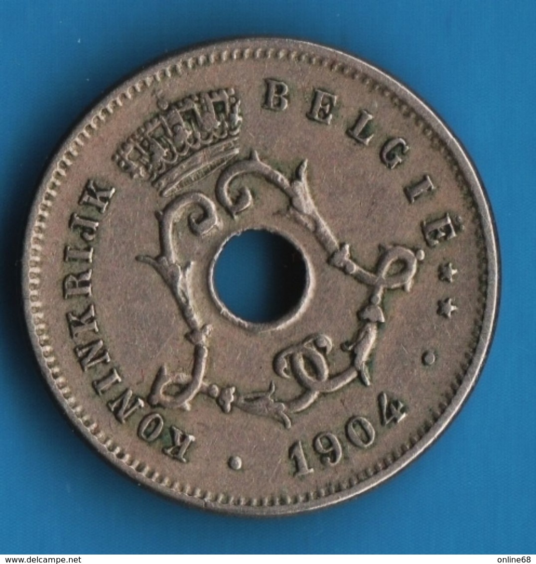 BELGIQUE 5 CENTIMES 1904 KM# 55 KONINKRIJK BELGIË - 5 Cents