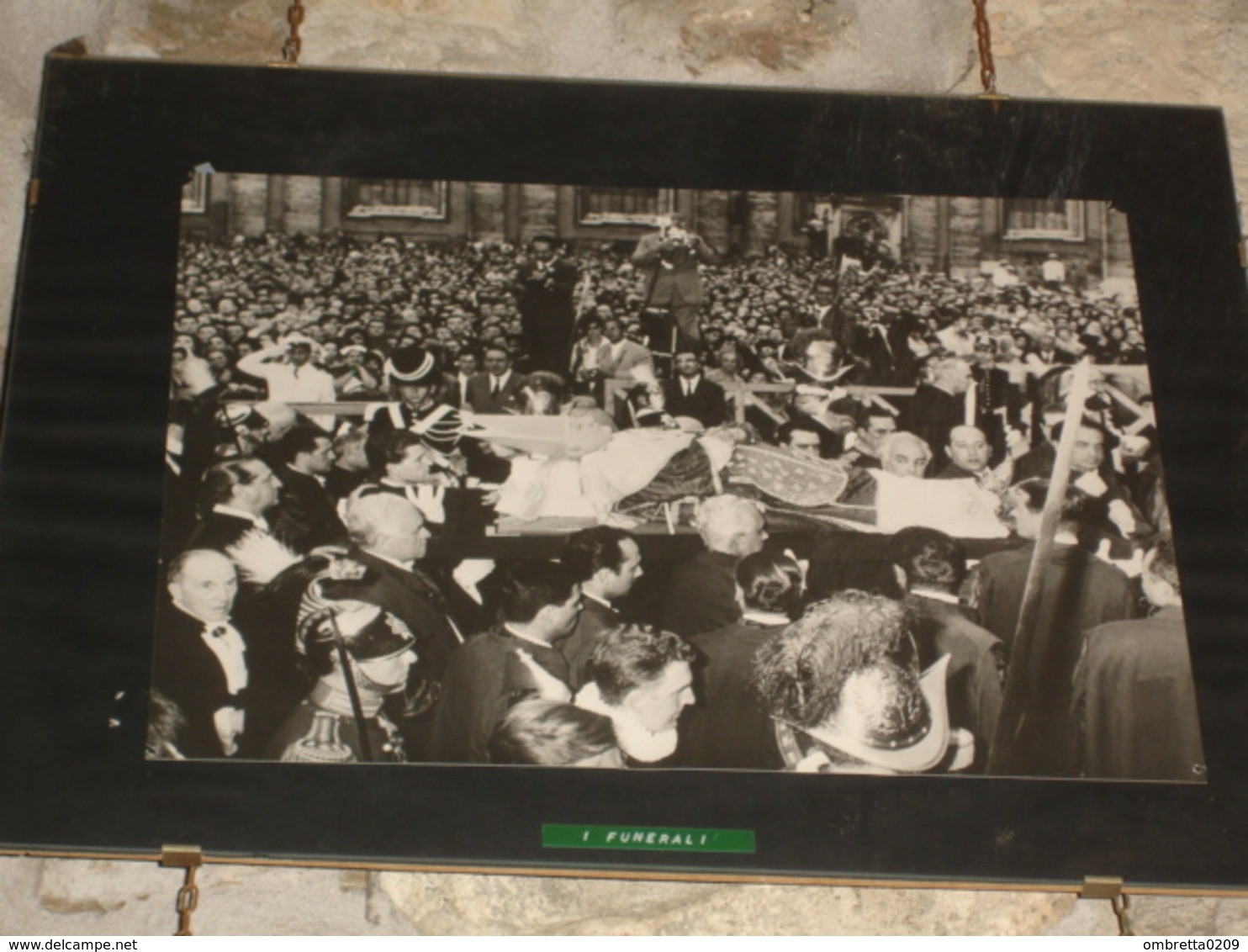 FUNERALI Di PAPA GIOVANNI XXIII° / Fotografia Da Quadretto - Religione & Esoterismo