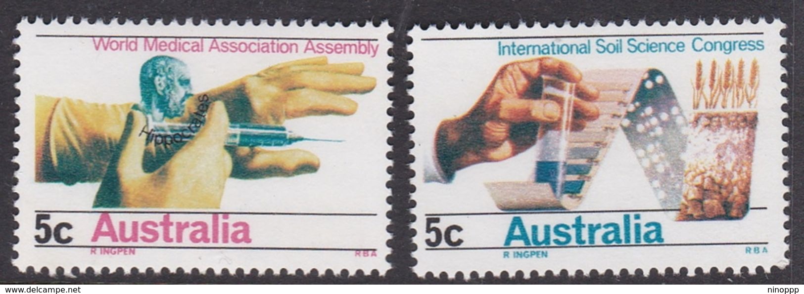 Australia ASC 462-463 1968 Soil And  Medical Congress, Mint Never Hinged - Nuovi