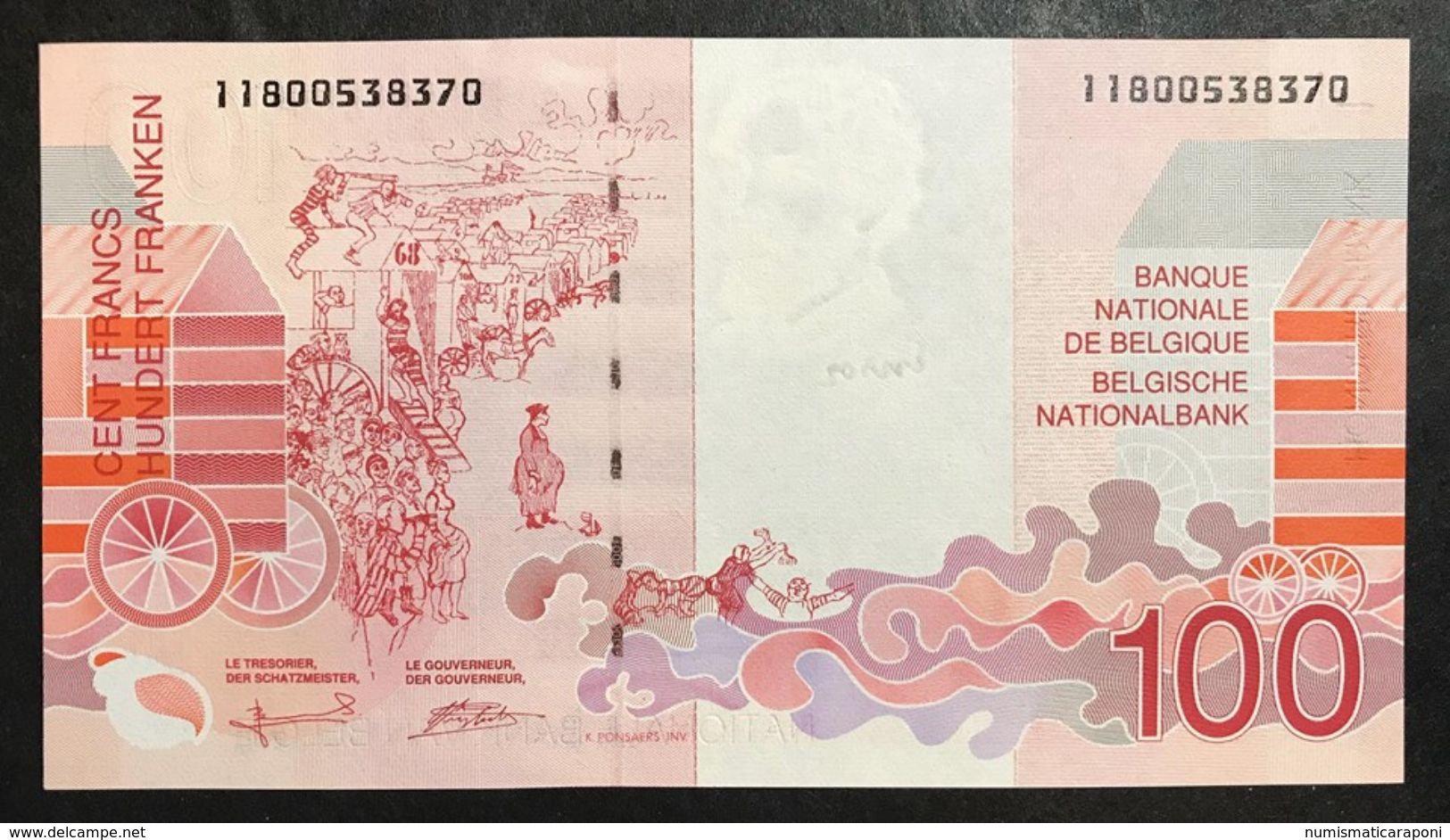 Belgio Belgium  100 Francs 1995-2001 Q.fds Lotto 1939 - 100 Francs