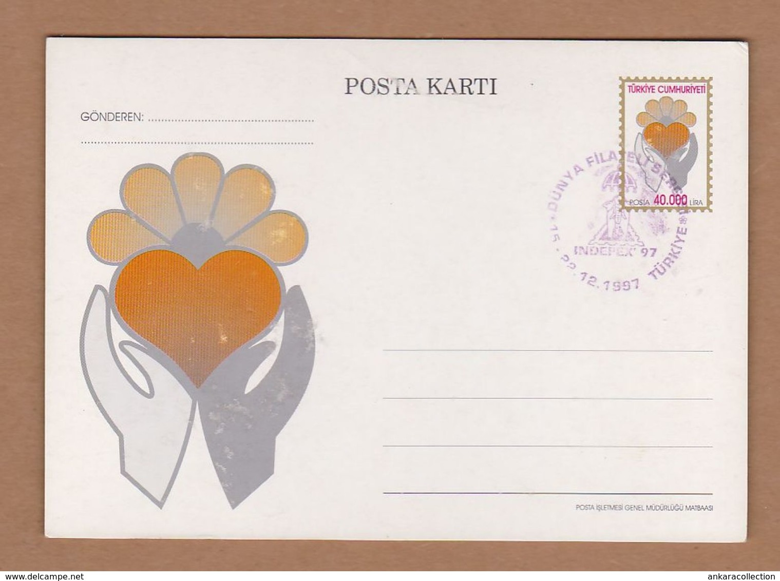 AC - TURKEY POSTAL STATIONARY  - INDEPEX 97 WORLD PHILATELY EXHIBITION 15 - 22 DECEMBER 1997 - Entiers Postaux