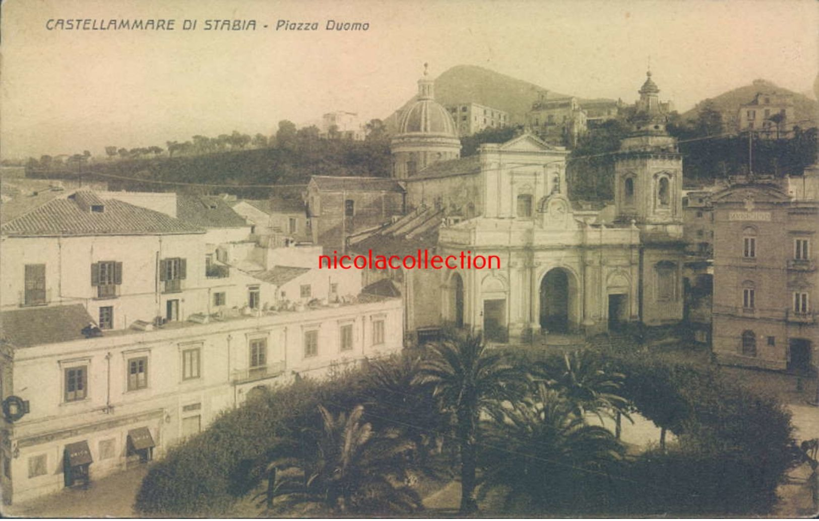 Ah335 - Castellammare Di Stabia - Napoli - Piazza Duomo - 1933 - Napoli (Napels)