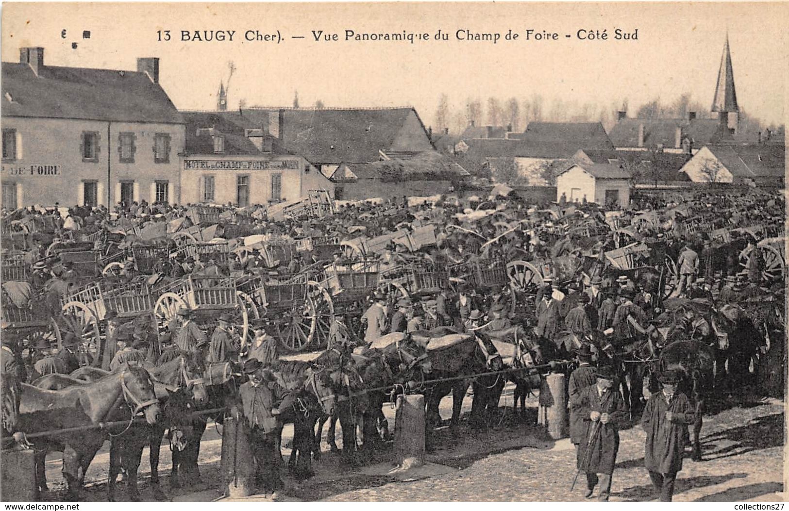 18-BAUGY- VUE PANORAMIQUE DU CHAMP DE FOIRE - CÔTE SUD - Baugy
