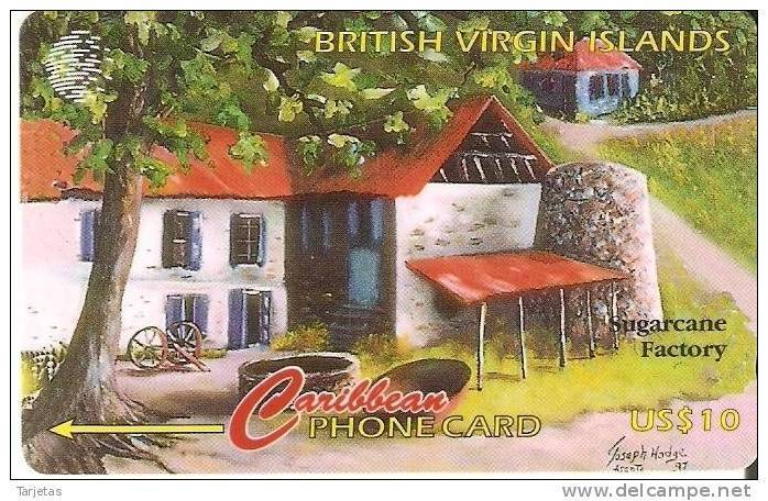 TARJETA DE BRITISH VIRGIN ISLANDS DE SUGARCANE FACTORY  193CBVH - Jungferninseln (Virgin I.)