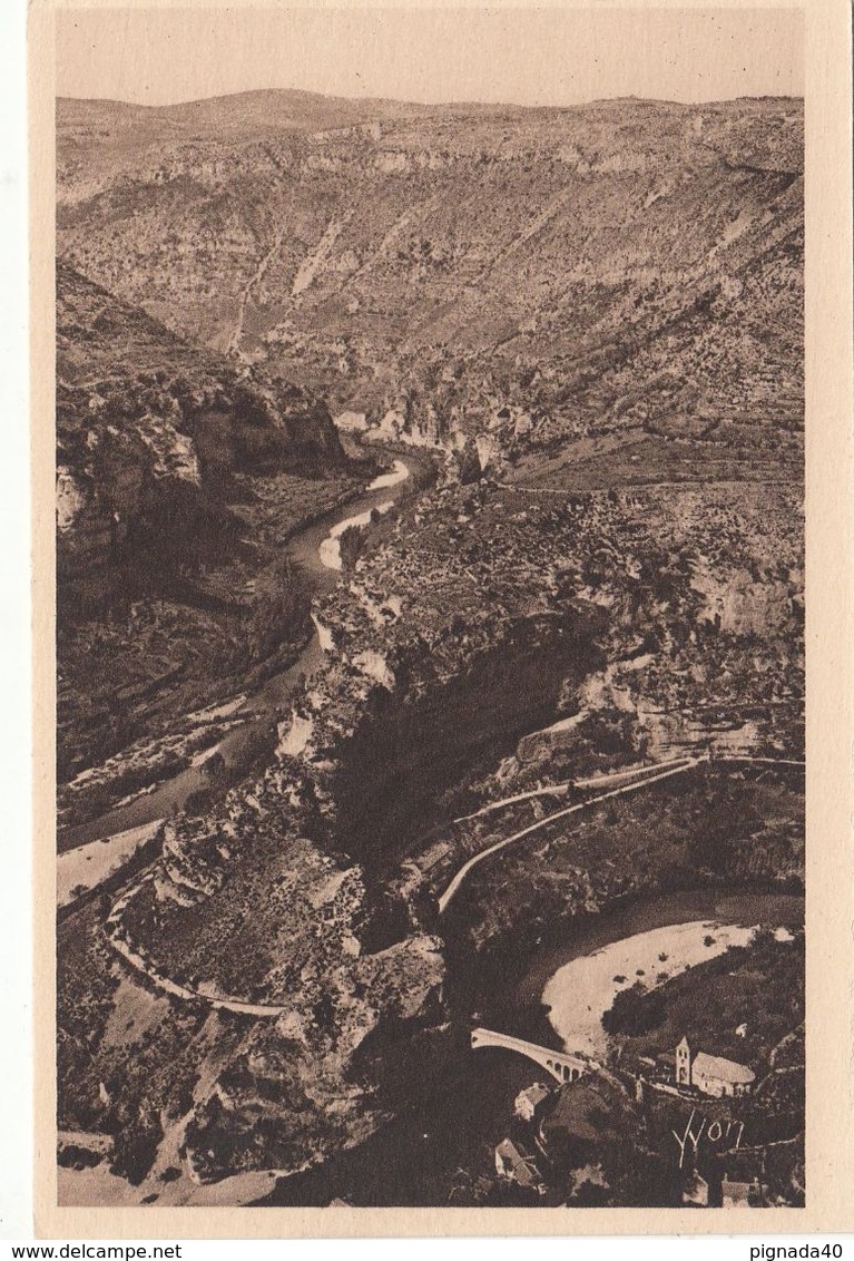 Cp , 48 , GORGES Du TARN , Causse Méjean, Canon Du Tarn Et Cirques De Saint-Chély Et Pougnadoires - Gorges Du Tarn