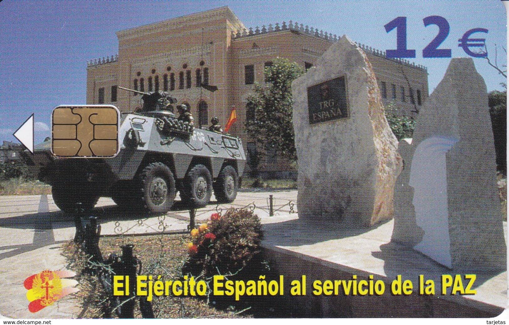 TARJETA DEL EJERCITO ESPAÑOL EN BOSNIA DE TIRAJE 50201 Y FECHA 06/04 - Armée