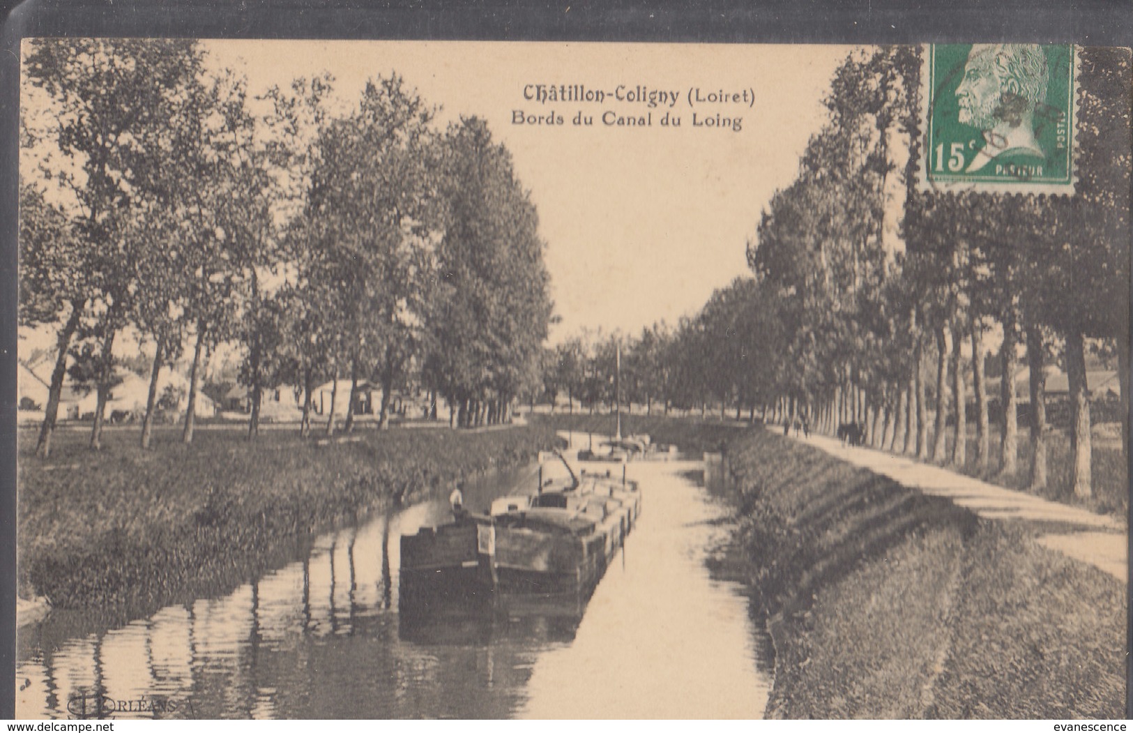 °°°°°  45 CHATILLON COLIGNY  .    Canal Du Loing       °°°°°  ////   REF.  JUILLET 18  /  BO. 45 - Chatillon Coligny