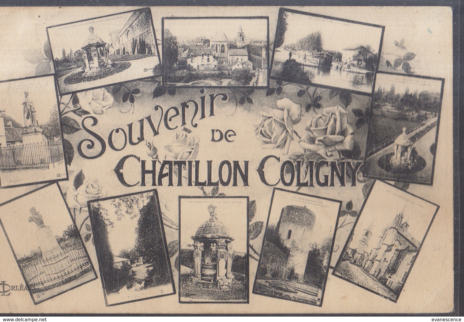 °°°°°  45 CHATILLON COLIGNY  .  Souvenir        °°°°°  ////   REF.  JUILLET 18  /  BO. 45 - Chatillon Coligny