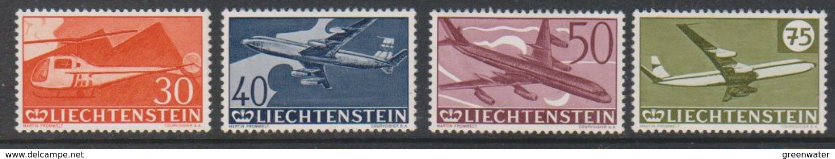 Liechtenstein 1960 Airmail Stamps 4v Mint (regummed) (39550) - Poste Aérienne