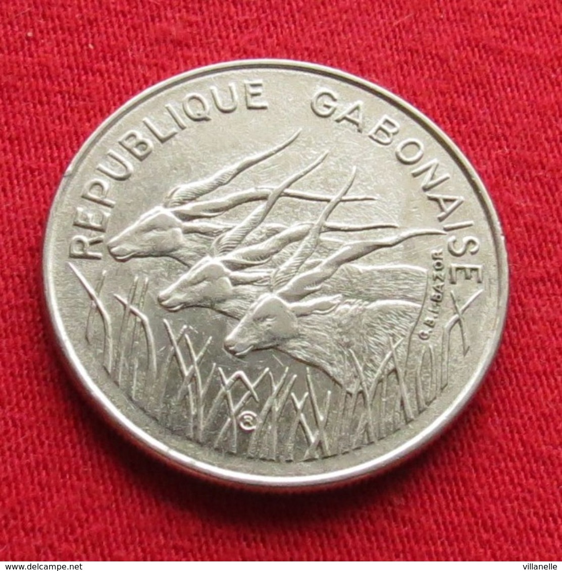 Gabon 100 Francs 1972 KM# 12  Gabão Gabonaise - Gabon
