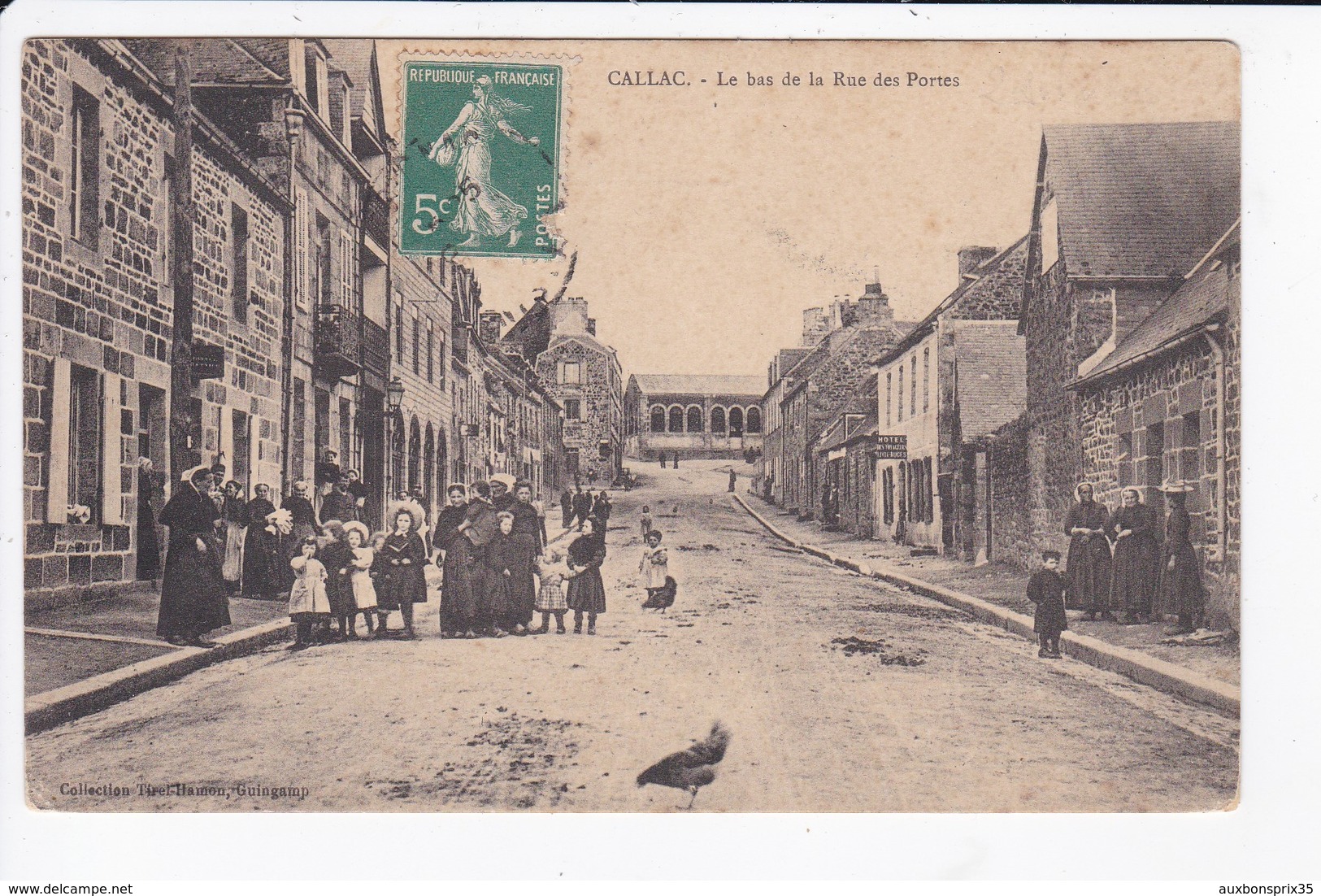 CALLAC - LE BAS DE LA RUE DES PORTES - 22 - Callac