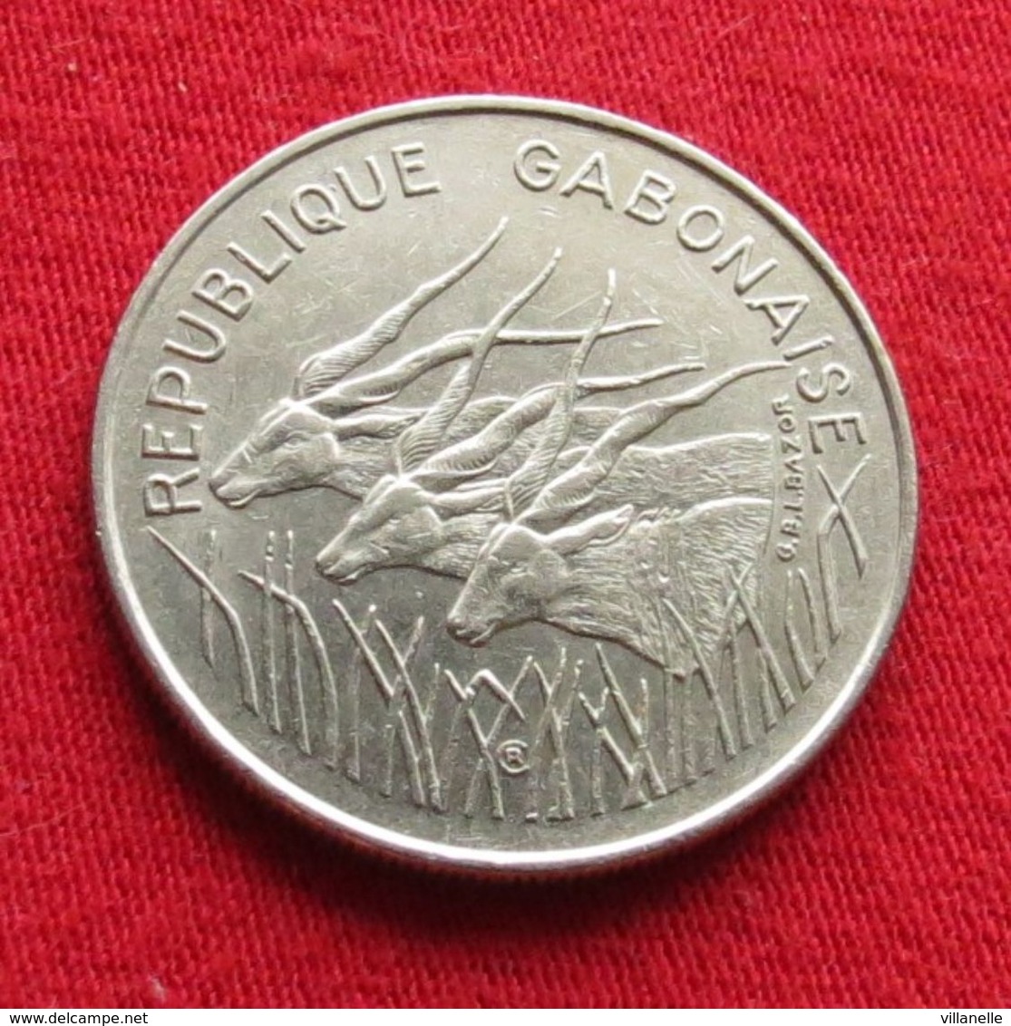 Gabon 100 Francs 1971 KM# 12  Gabão Gabonaise - Gabon