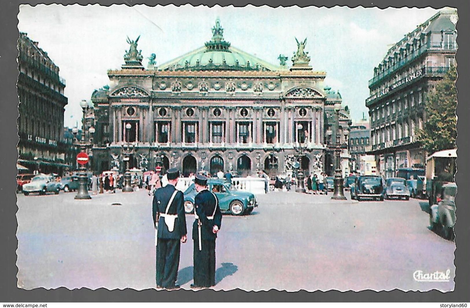 Cpsm 7515382 Paris Le Théatre De L'opéra, 4 Cv Renault , Police , Policiers Circulation - Sonstige Sehenswürdigkeiten