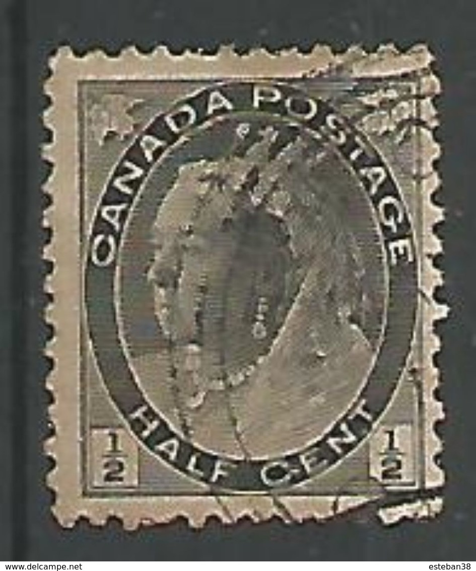 Victoria 1/2c Noir - Used Stamps