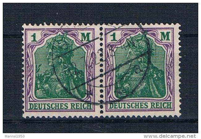 Deutsches Reich 1920 Germania Mi.Nr. 150 Waagr. Paar Gestempelt - Gebraucht