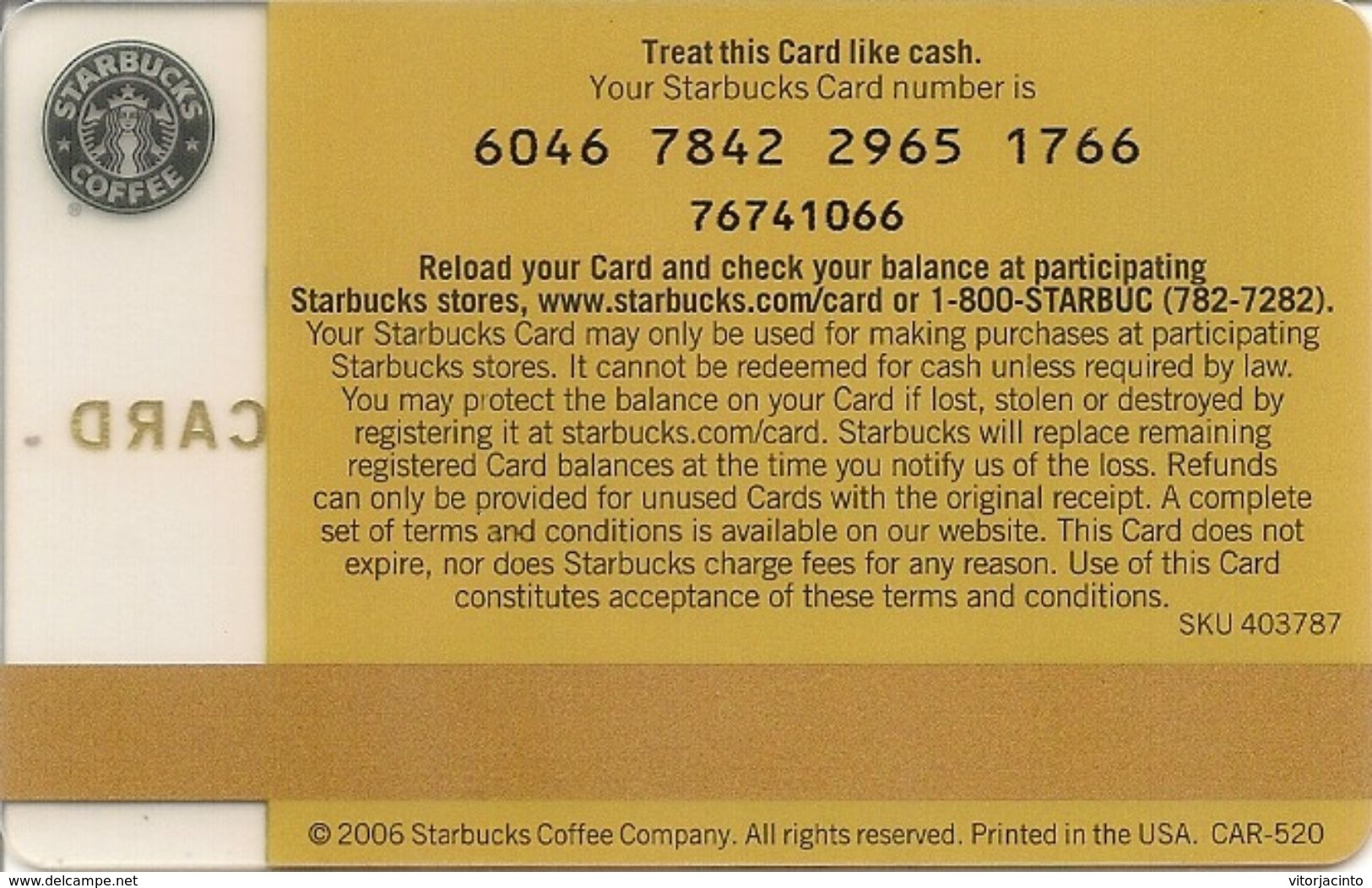 Starbucks Card - Cartes Cadeaux