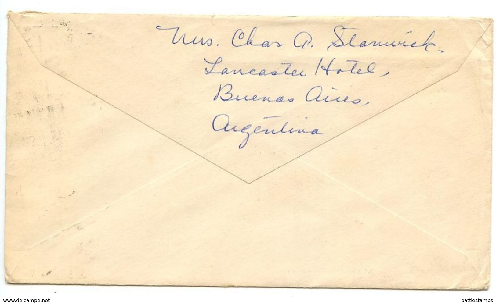 Argentina 1960‘s Airmail Cover Buenos Aires To Bergenfield, New Jersey - Covers & Documents