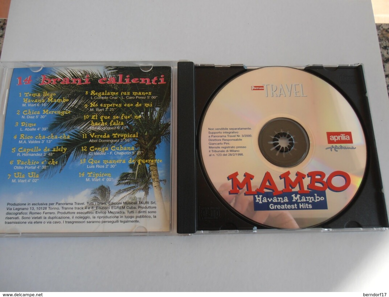 Mambo - Havana Mambo - Greatest Hits - CD - Musiche Del Mondo