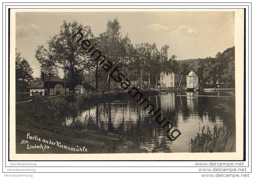 Limbach-Oberfrohna - Partie An Der Knaumühle - Foto-AK - Limbach-Oberfrohna