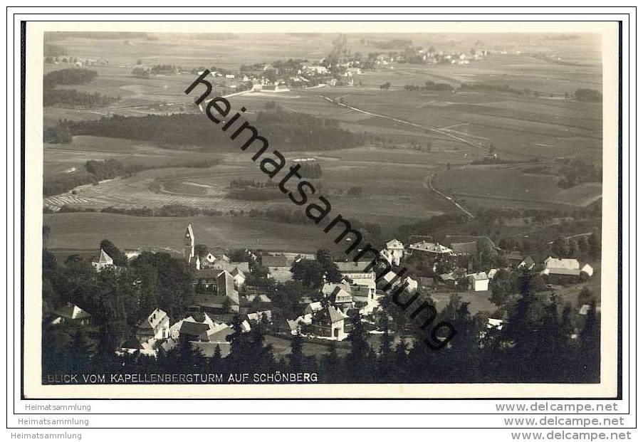 Schönberg - Blick Vom Kapellenbergturm - Foto-AK - Bad Brambach