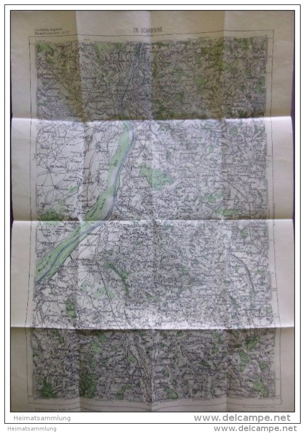 29 Schärding 1947 - Provisorische Ausgabe Der Österreichischen Karte 1:50.000 - Herausgegeben Vom Bundesamt Für Eich- U. - Maps Of The World
