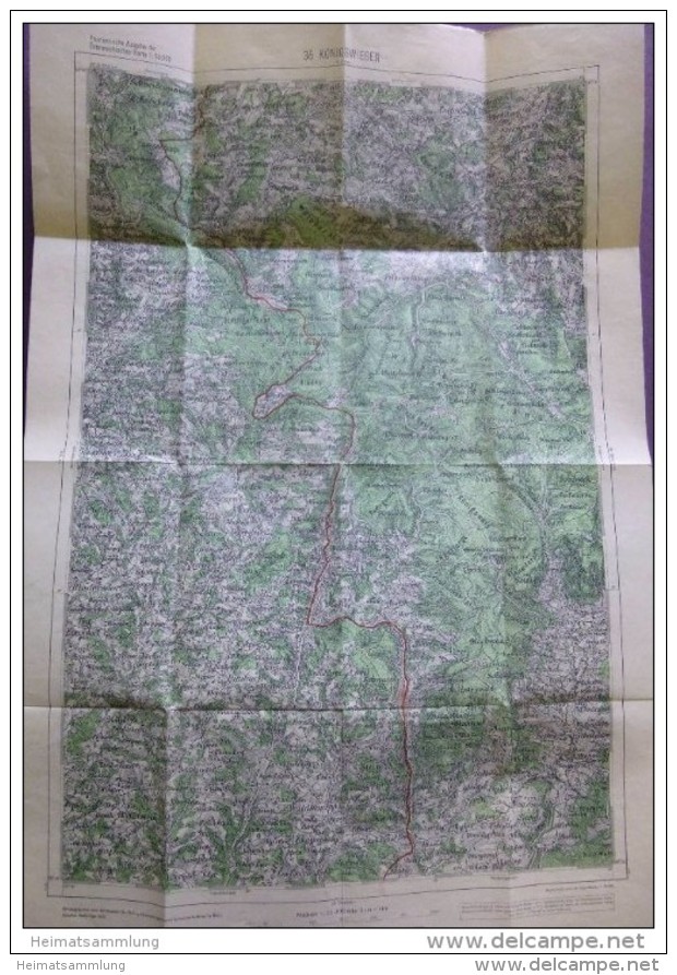 35 Königswiesen 1951 - Provisorische Ausgabe Der Österreichischen Karte 1:50.000 - Herausgegeben Vom Bundesamt Für Eich- - Maps Of The World
