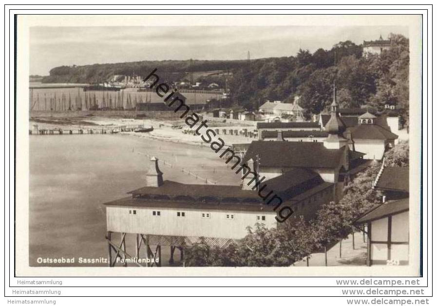 Ostseebad Sassnitz - Familienbad - Foto-AK - Sassnitz