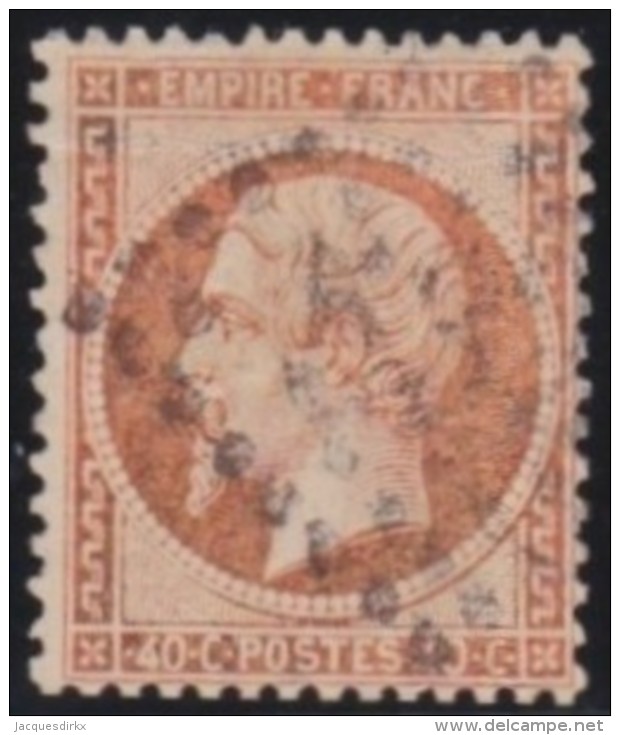 France   .  Yvert   .    23       .        O      .   Oblitéré  .   /   .   Cancelled - 1862 Napoleon III