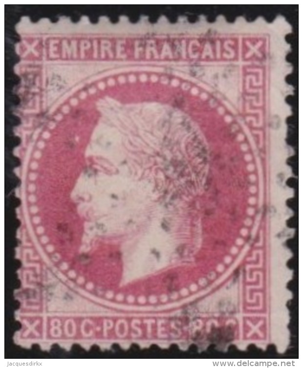 France   .  Yvert   .    32        .        O      .   Oblitéré  .   /   .   Cancelled - 1863-1870 Napoleone III Con Gli Allori