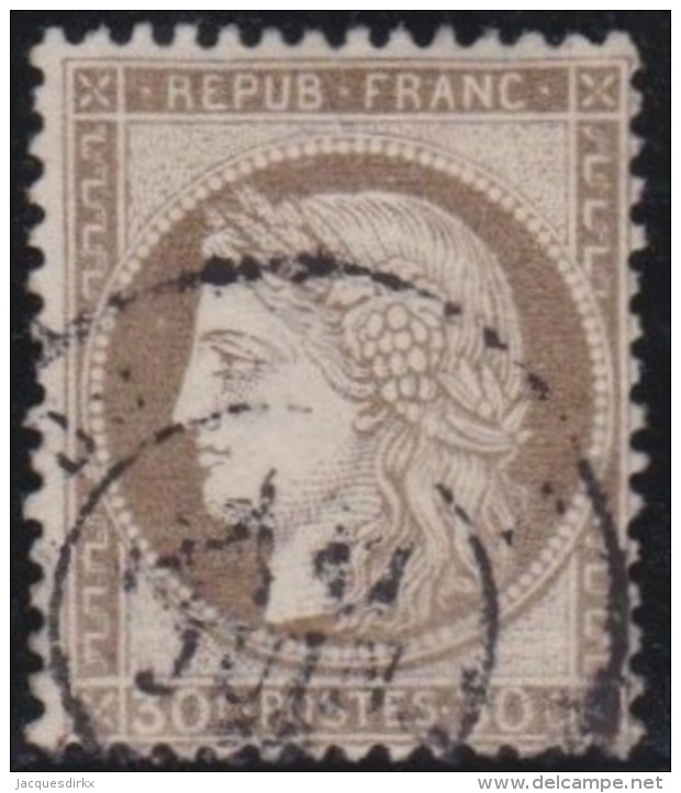 France   .  Yvert   .    56       .        O      .   Oblitéré  .   /   .   Cancelled - 1871-1875 Ceres