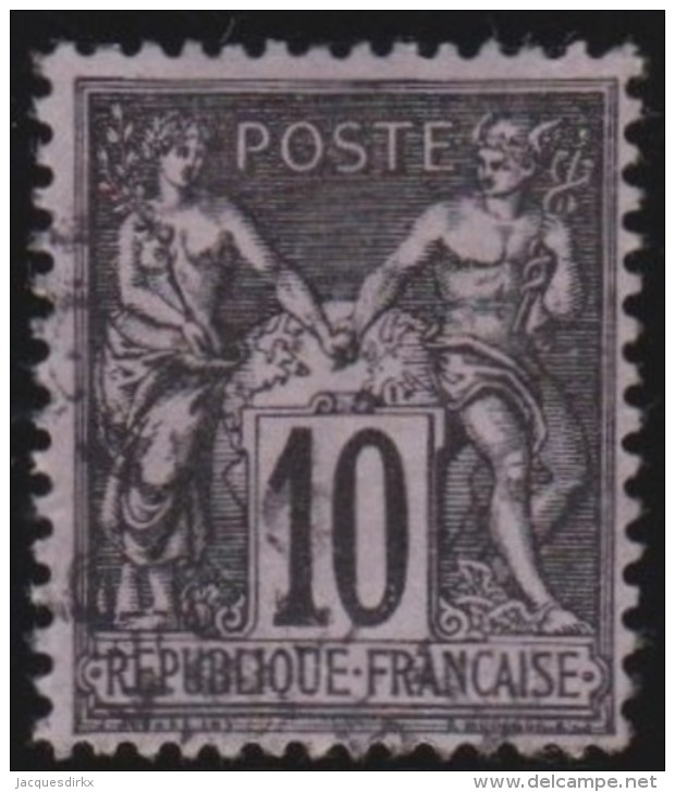 France   .  Yvert   .       103         .        O      .   Oblitéré  .   /   .   Cancelled - 1898-1900 Sage (Type III)