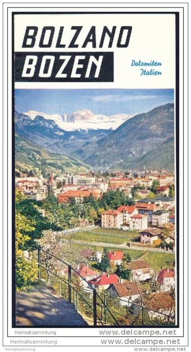 Bolzano Bozen 50er Jahre - 12 Seiten Mit 24 Abbildungen - Stadtplan - Italië