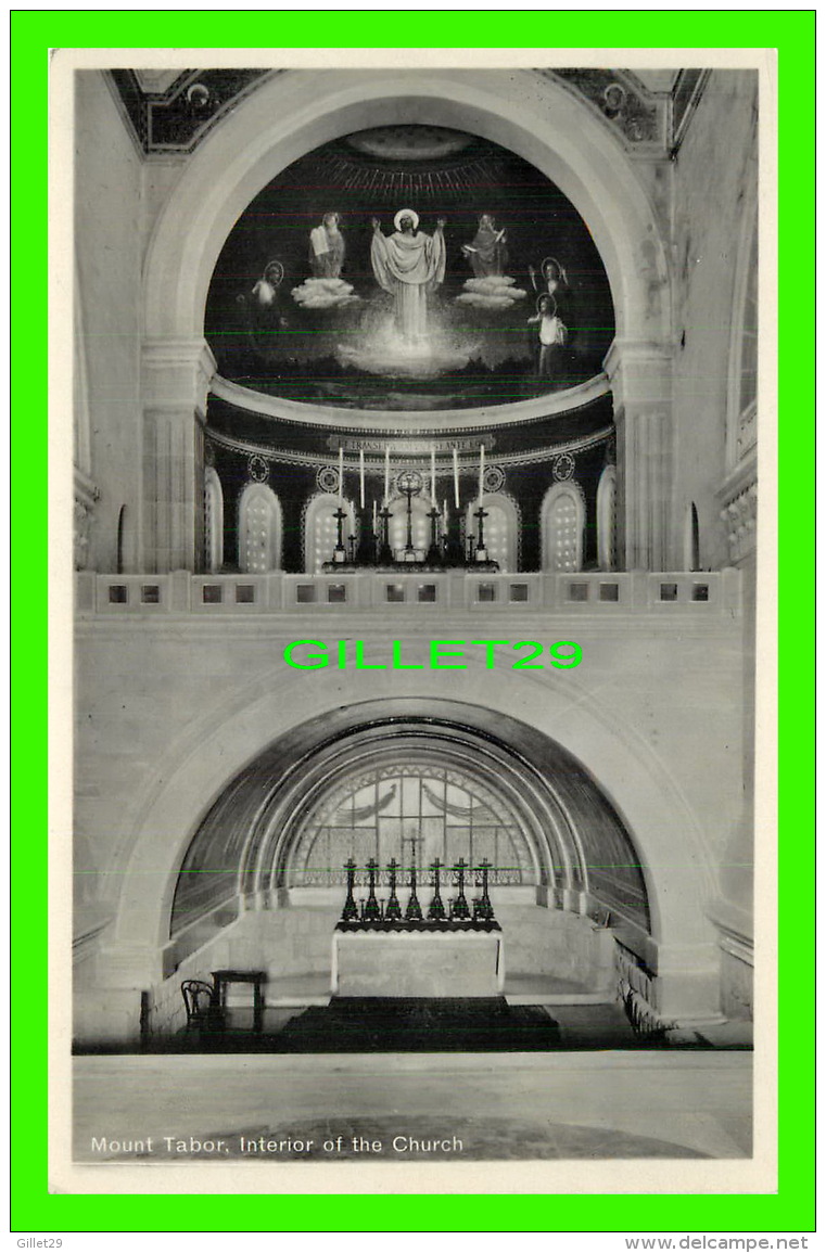 TABOR, ISRAEL - MOUNT TABOR, INTERIOR OF THE CHURCH - SIONS-VERLAG - 22 - Israel